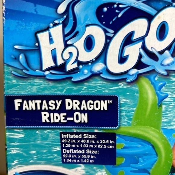 H2O GO fantasy dragon ride -on ages 3 plus new in box box is a little damaged - Picture 3 of 7